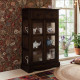 Sheesham Wood Kitchen Crockery Cabinet in Walnut Finish