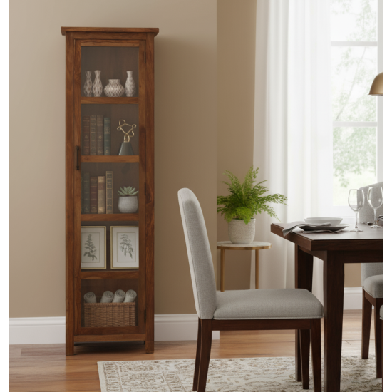 Baltimore Kitchen Cabinet Tall in Honey Finish