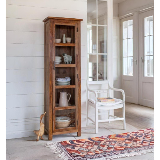 Baltimore Kitchen Cabinet Tall in Honey Finish