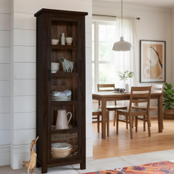 Baltimore Kitchen Cabinet Tall in Walnut Finish