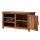 Columbus Wide Screen Tv unit with cabinet in honey finish