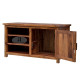 Columbus Wide Screen Tv unit with cabinet in honey finish