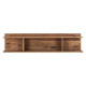 Sheesham Wood Open Storage Wall Shelf (Honey)