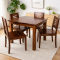 Sheesham Wood 4 Seater Dining Set  (Honey Finish)