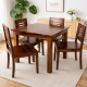 Sheesham Wood 4 Seater Dining Set  (Honey Finish)