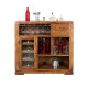 Storage Bar Cabinet (Honey Finish)