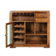 Storage Bar Cabinet (Honey Finish)