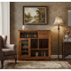 Storage Bar Cabinet (Honey Finish)