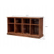 Angel Furniture Solid Sheesham Wood Space Saver Large Bookshelf | Sideboard (Standard, Honey Finish)