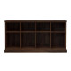 Angel Furniture Solid Sheesham Wood Space Saver Large Bookshelf | Sideboard (Standard, Walnut Finish)