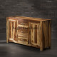 Angel Furniture Ajmeri Solid Sheesham Wood Sideboard Teak Finish, with Drawer and Cabinet Storage