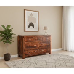 Cuba Sheesham Wood Chest of Drawer 