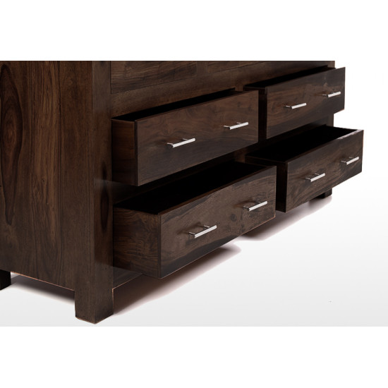Cuba Sheesham Wood Chest of Drawer Walnut