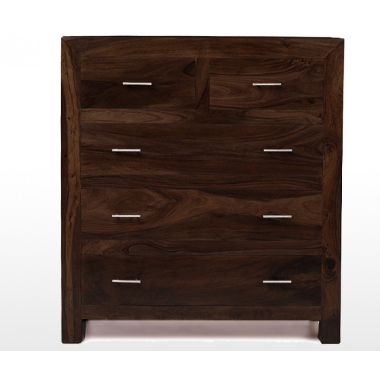 Cuba Chester of 5 Drawer Walnut