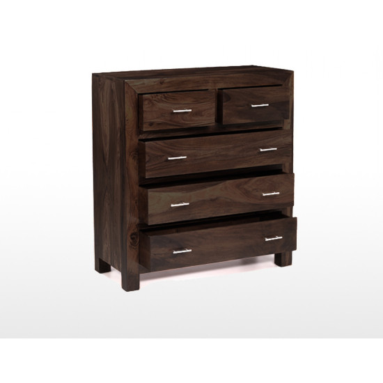 Cuba Chester of 5 Drawer Walnut