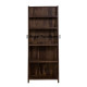 Angel's Solid Sheesham Wood Vertical Ladder Bookshelf Large (Standard, Walnut Finish)