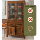 Atlanta Crockery Cabinet | Kitchen Cabinet  (Honey Finish)