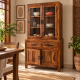 Atlanta Crockery Cabinet | Kitchen Cabinet  (Honey Finish)
