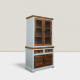 White Mango Wood Kitchen Cabinet with Natural Finish