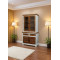 White Mango Wood Kitchen Cabinet with Natural Finish