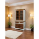 White Mango Wood Kitchen Cabinet with Natural Finish