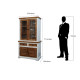 White Mango Wood Kitchen Cabinet with Natural Finish