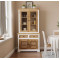 White Mango Wood Kitchen Cabinet with Natural Finish
