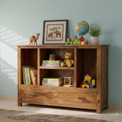 Symmetric Bookcase (Standard, Honey Finish)
