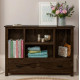 Angel Furniture Solid Sheesham Wood Space Saver Symmetric Bookcase (Standard, Walnut Finish)