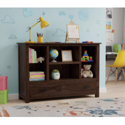 Symmetric Bookcase (Standard, Walnut Finish)