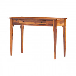 Angel Furniture Solid Sheesham Wood Modern Console Table (Standard, Honey Finish)