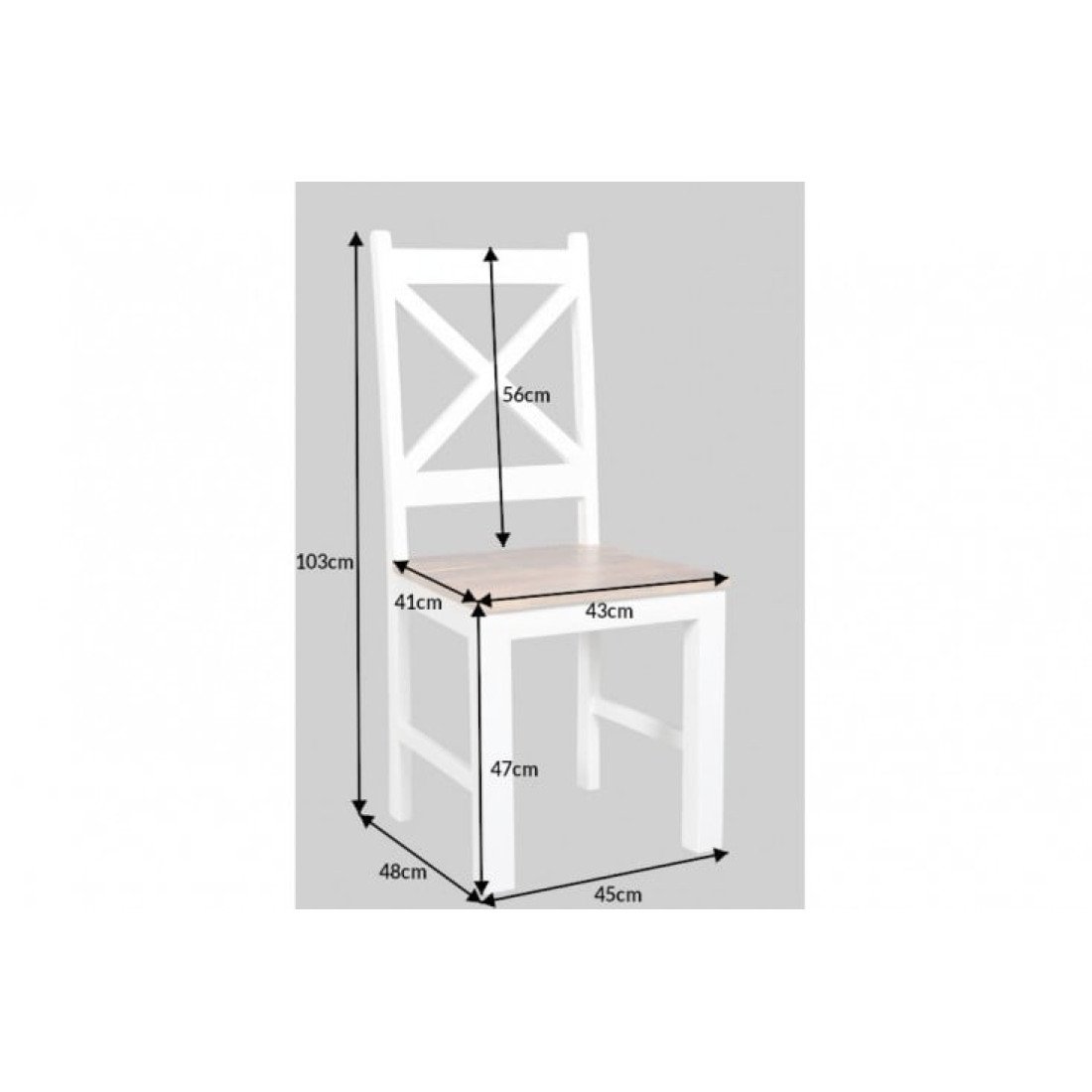 Whitewave Model Whitewave Dining Chairs Set of 2