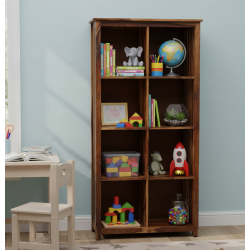 Large Vertical Bookshelf Strip Design (Standard, Honey Finish)