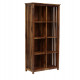 Angel Furniture Solid Sheesham Wood Large Vertical Bookshelf Strip Design (Standard, Honey Finish)