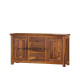 Angel Furniture Solid Sheesham Wood Large Side Board with Three Drawer (Standard, Honey Finish)