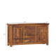 Angel Furniture Solid Sheesham Wood Large Side Board with Three Drawer (Standard, Honey Finish)