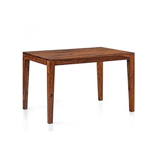 Angel's Four Seater Simply Design Sheesham Wood Dining Table (Honey Finish)