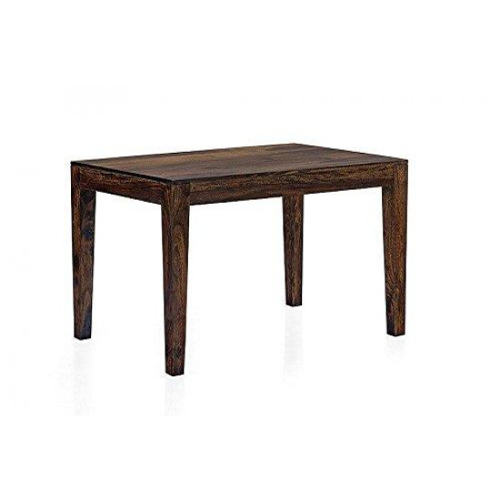 Angel's Four Seater Simply Design Sheesham Wood Dining Table (Walnut Finish)