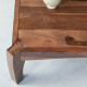 Angel Furniture sheesham Wood Coffee Table Lunar Design (Honey Finish)