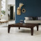 Angel Furniture sheesham Wood Coffee Table Lunar Design (Walnut Finish)