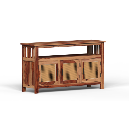 Serenity Dining Room Cabinet (Honey Finish) cane