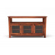 Angel Furniture Sheesham Wood Crockery Cabinet with Three Drawer in cm 140x40x82 (Honey Finish)