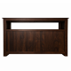 Serenity Dining Room Cabinet (Walnut Finish) Glass Door