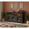 Serenity Dining Room Cabinet (Walnut Finish) Glass Door