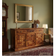 Diamond Design Sideboard 3 Door 3 Drawer (Honey Finish)