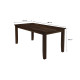 ANGEL FURNITURE Sheeasham Wood Kallang Dining Set Six Seater | Dining Table Set (WalnutFinish)