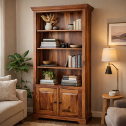 Orchid Classic Designed Large Size Bookshelf (Honey Finish)