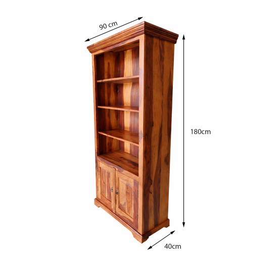 Orchid Classic Designed Large Size Bookshelf (Honey Finish)