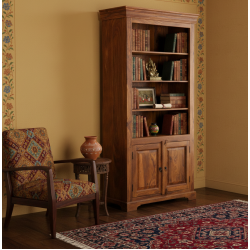 Orchid Classic Designed Large Size Bookshelf (Honey Finish)