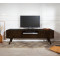 Hexagoanl Brick Design Entertainment Unit | Tv Unit (Walnut Finish)